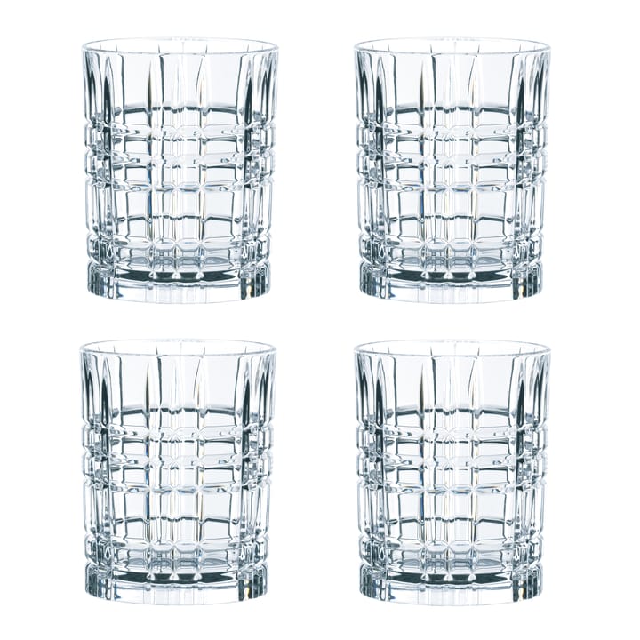Square whiskyglass 34 cl 4-stk. - 34 cl - Nachtmann