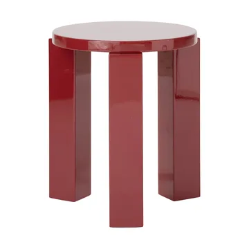 Atlas rund krakk - Burgundy, Ø36x44 cm - New Works
