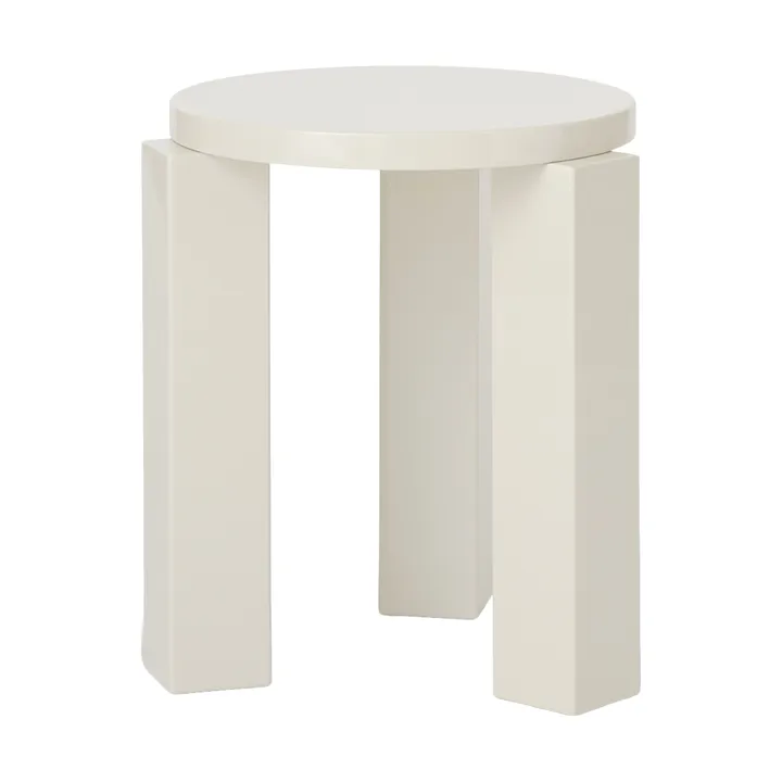 Atlas rund krakk - Creme, Ø36x44 cm - New Works