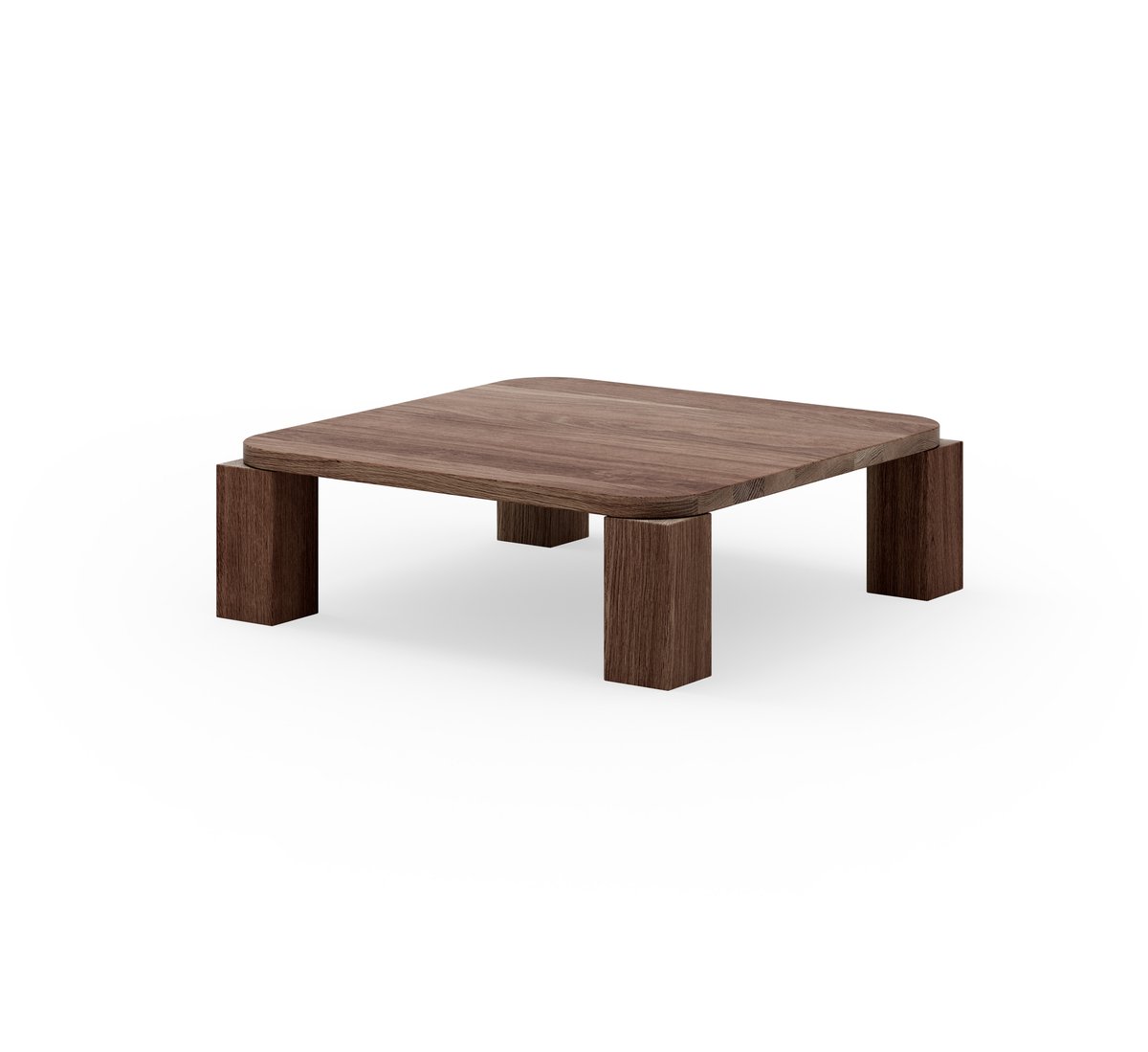 Bilde av New Works Atlas sofabord 82x82 cm Smoked Oak