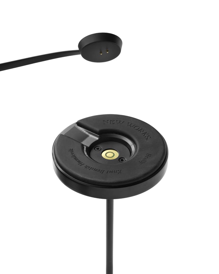 Brolly bærbare bordlampe, Steel black New Works