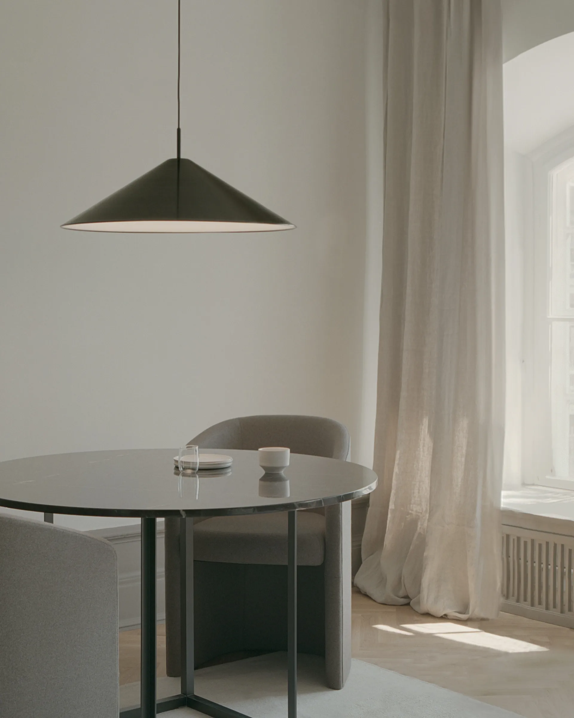 Brolly takpendel Ø70 cm, Anodized aluminium New Works