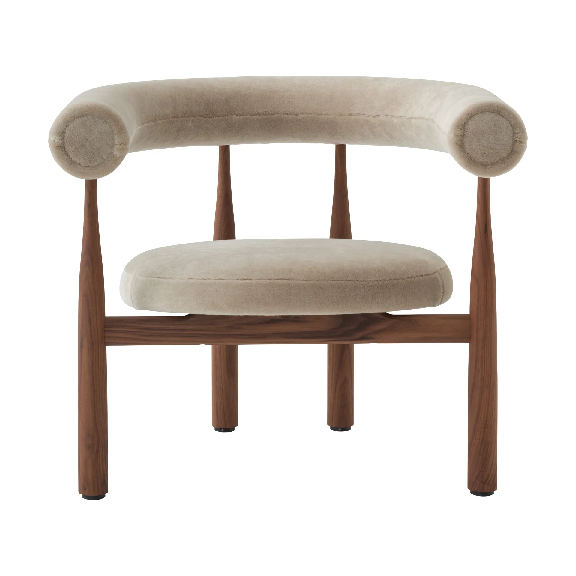 Bukowski Lounge Chair, Walnut, Rest 23 New Works