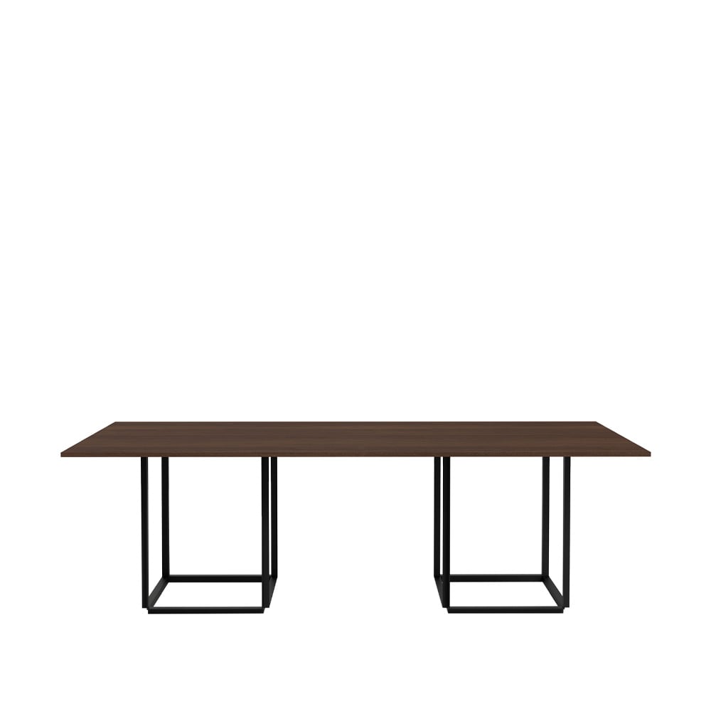 Bilde av New Works Florence spisebord rektangulært Smoked oak sort stativ