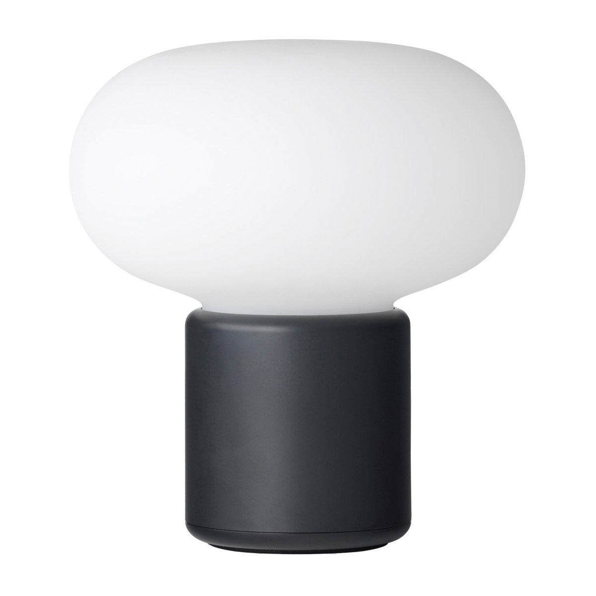 Bilde av New Works Karl-Johan bordlampe bærbar Cold black