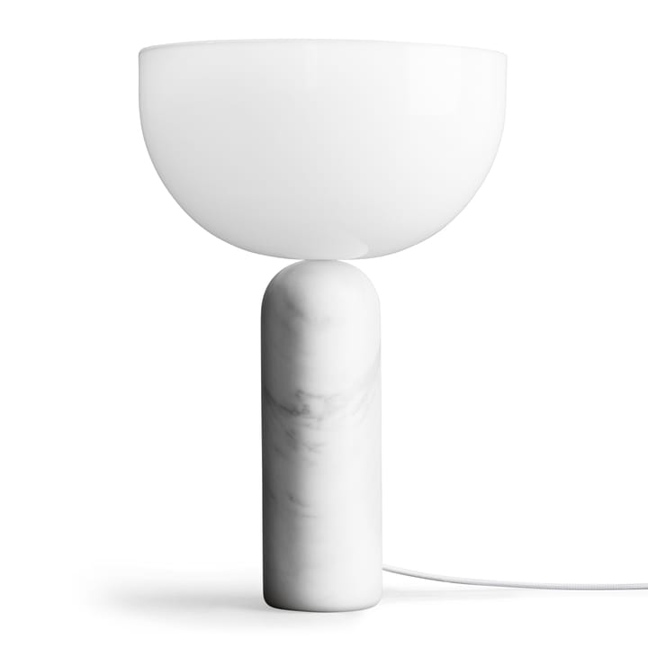 Kizu bordlampe large - White marble - New Works