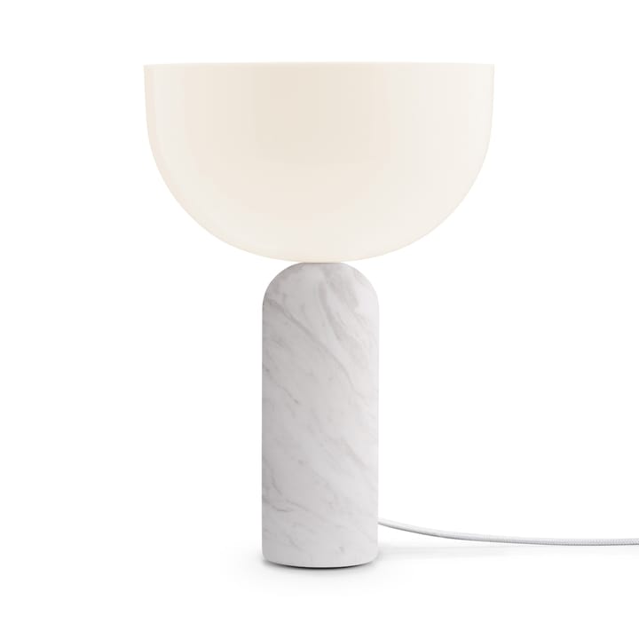 Kizu bordlampe small - White marble - New Works
