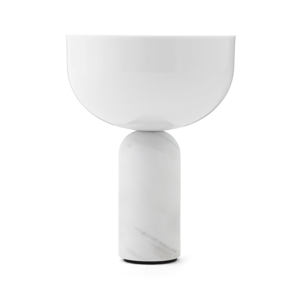 Bilde av New Works Kizu bærbare bordlampe White marble