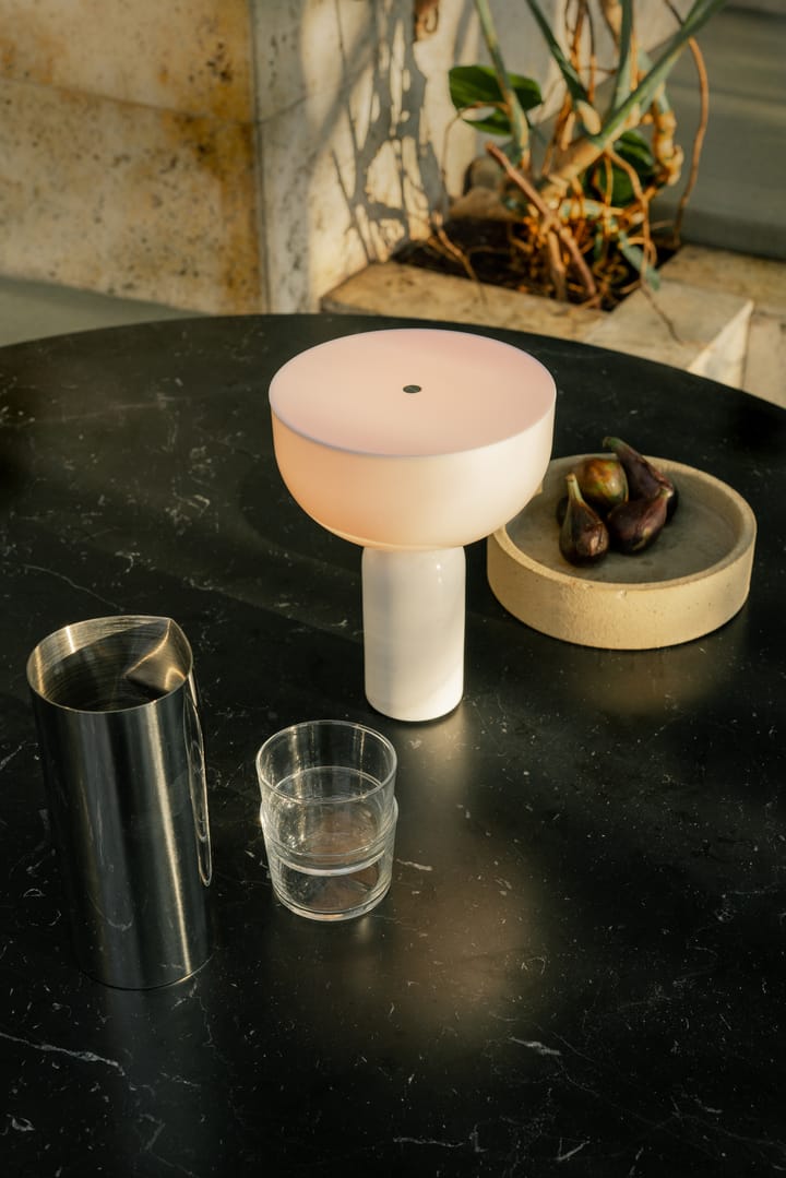 Kizu bærbare bordlampe, White marble New Works
