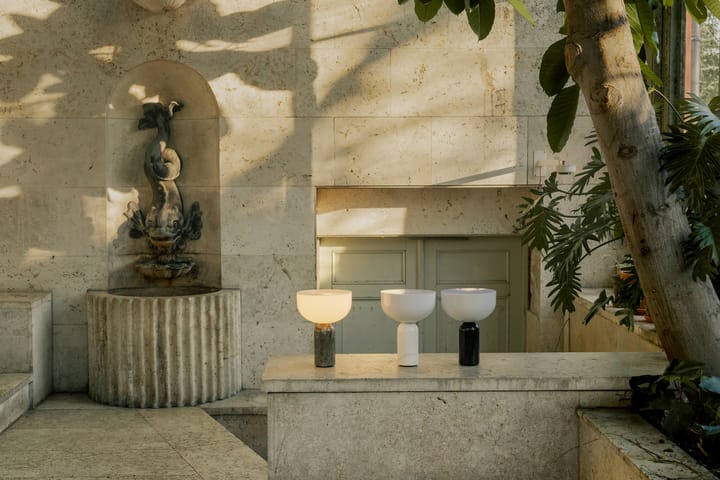 Kizu bærbare bordlampe, White marble New Works