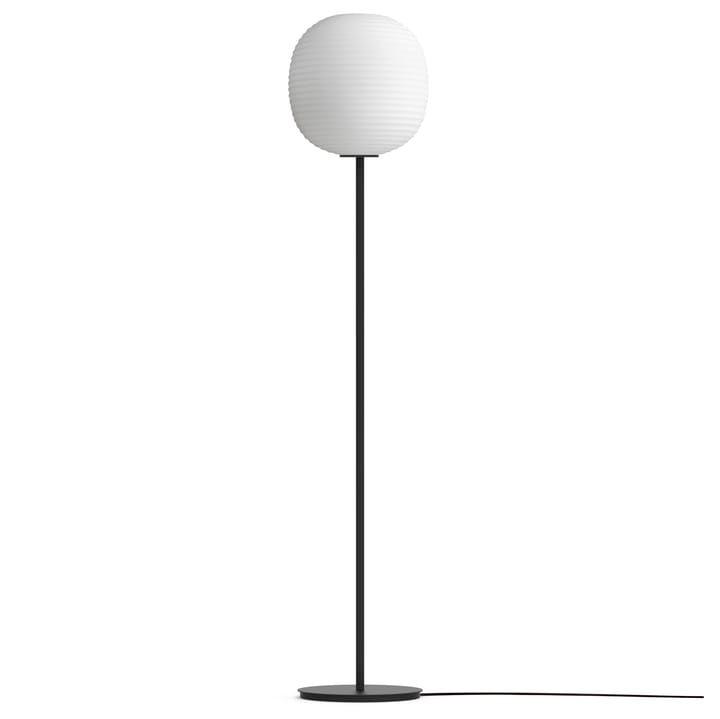 Lantern gulvlampe medium, Frosted white opal glass New Works