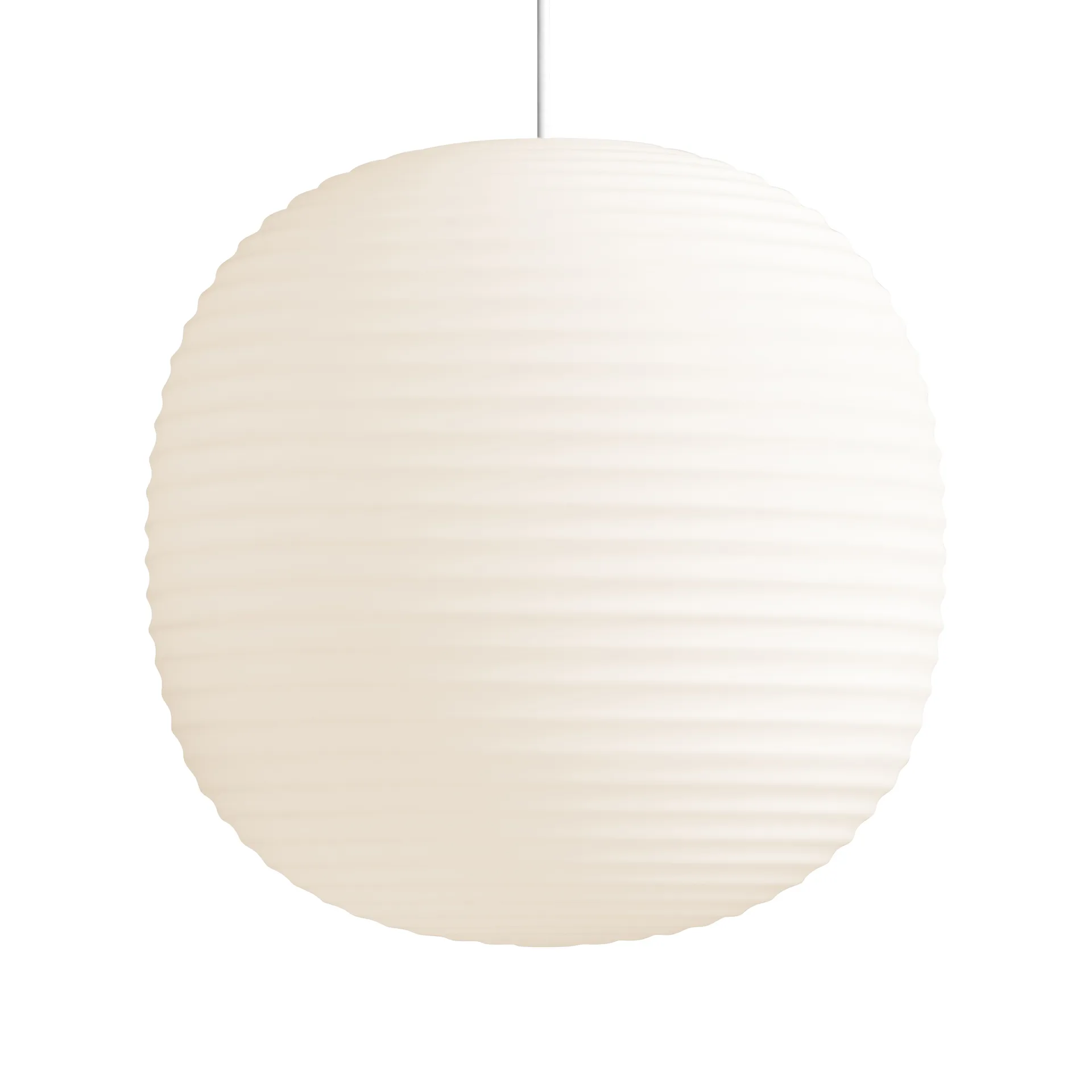 Lantern pendel large, Frosted white opal glass New Works