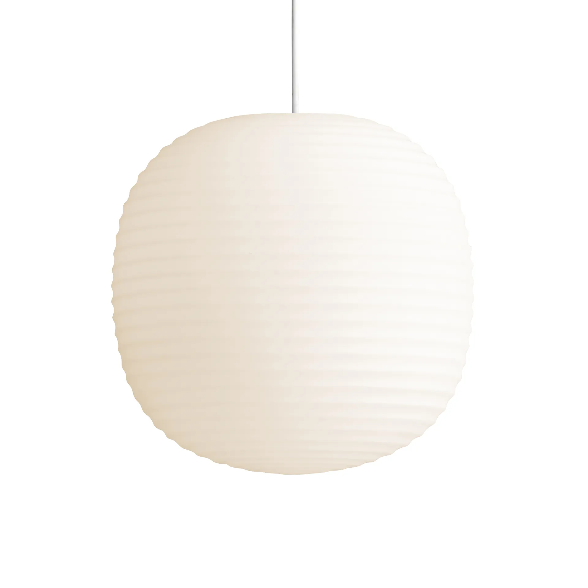 Lantern pendel medium, Frosted white opal glass New Works