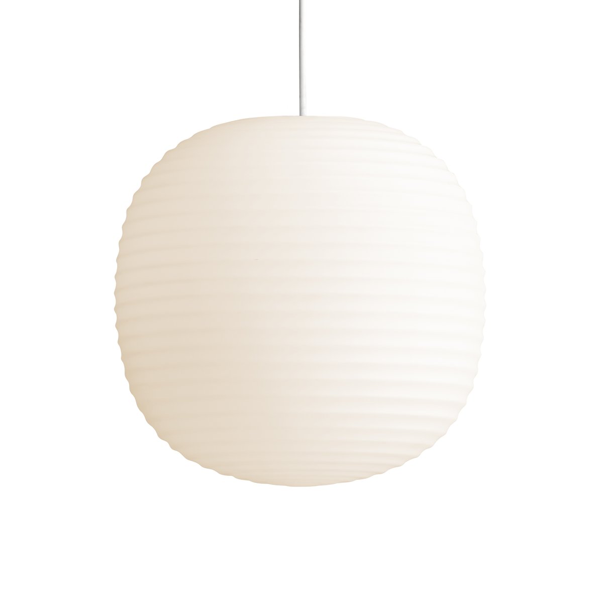 Bilde av New Works Lantern pendel medium Frosted white opal glass