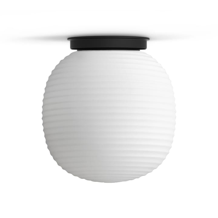 Lantern taklampe medium, Frosted white opal glass New Works