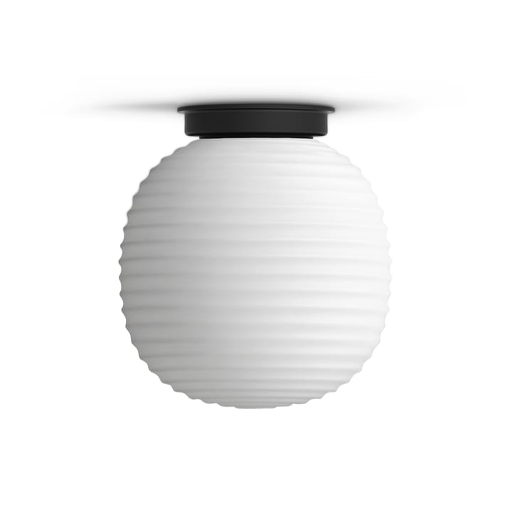 Lantern taklampe small, Frosted white opal glass New Works