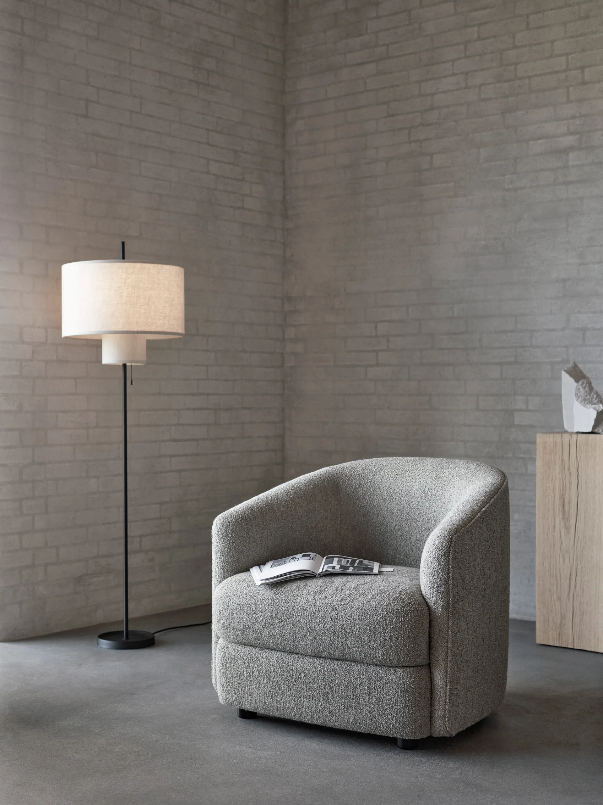 Margin stålampe, Beige New Works