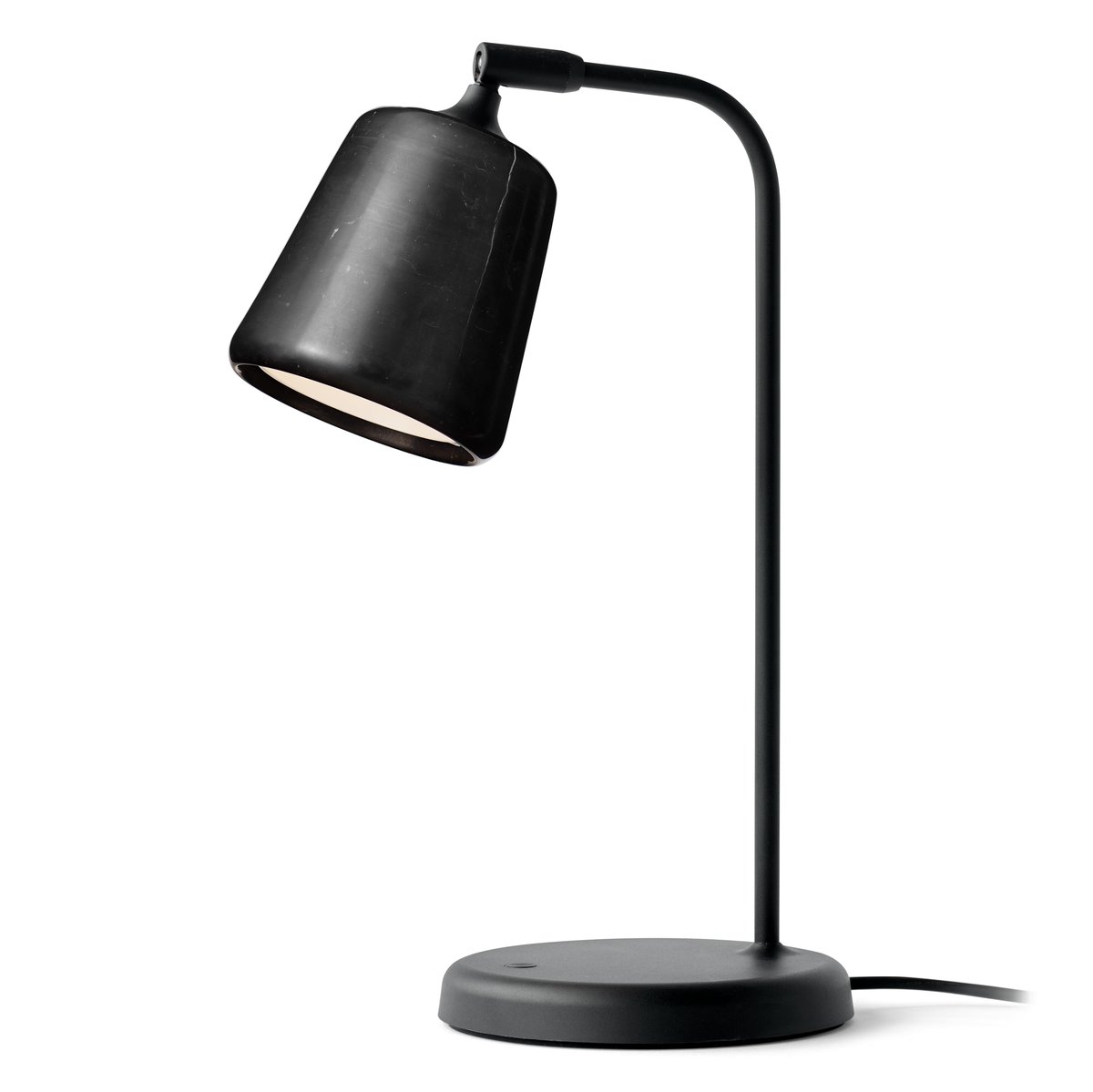 Material bordlampe Black marble