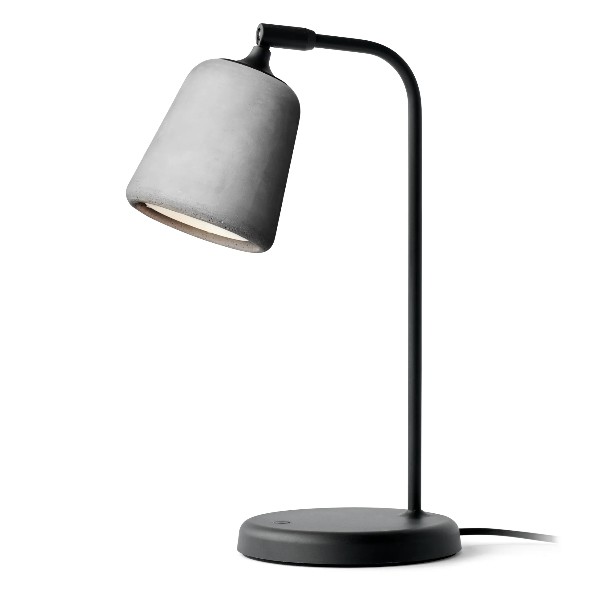 Material bordlampe, Light grey concrete New Works