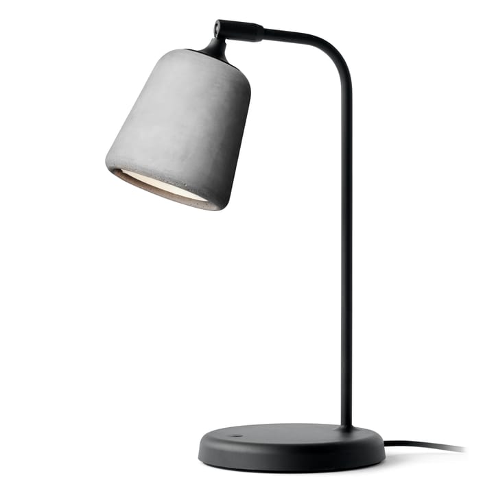 Material bordlampe - Light grey concrete - New Works