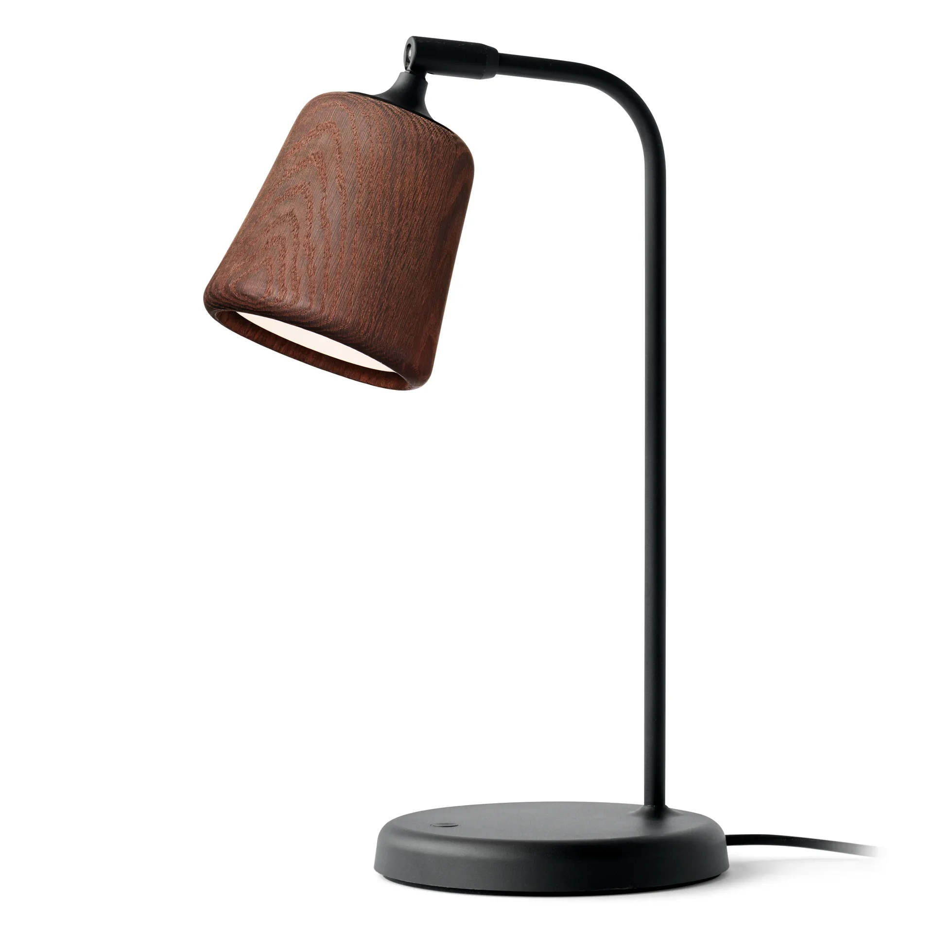 Material bordlampe, Smoked oak New Works