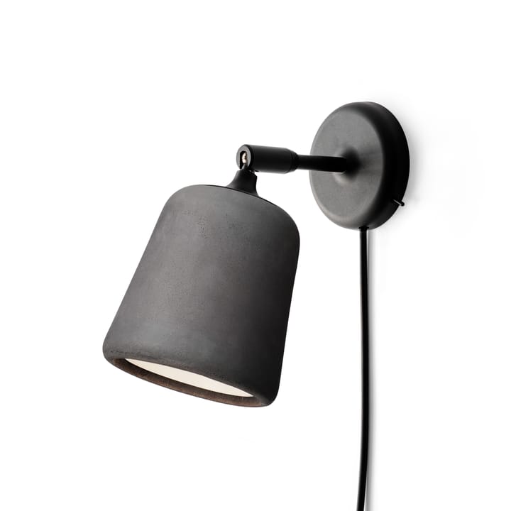 Material vegglampe - Dark grey concrete - New Works