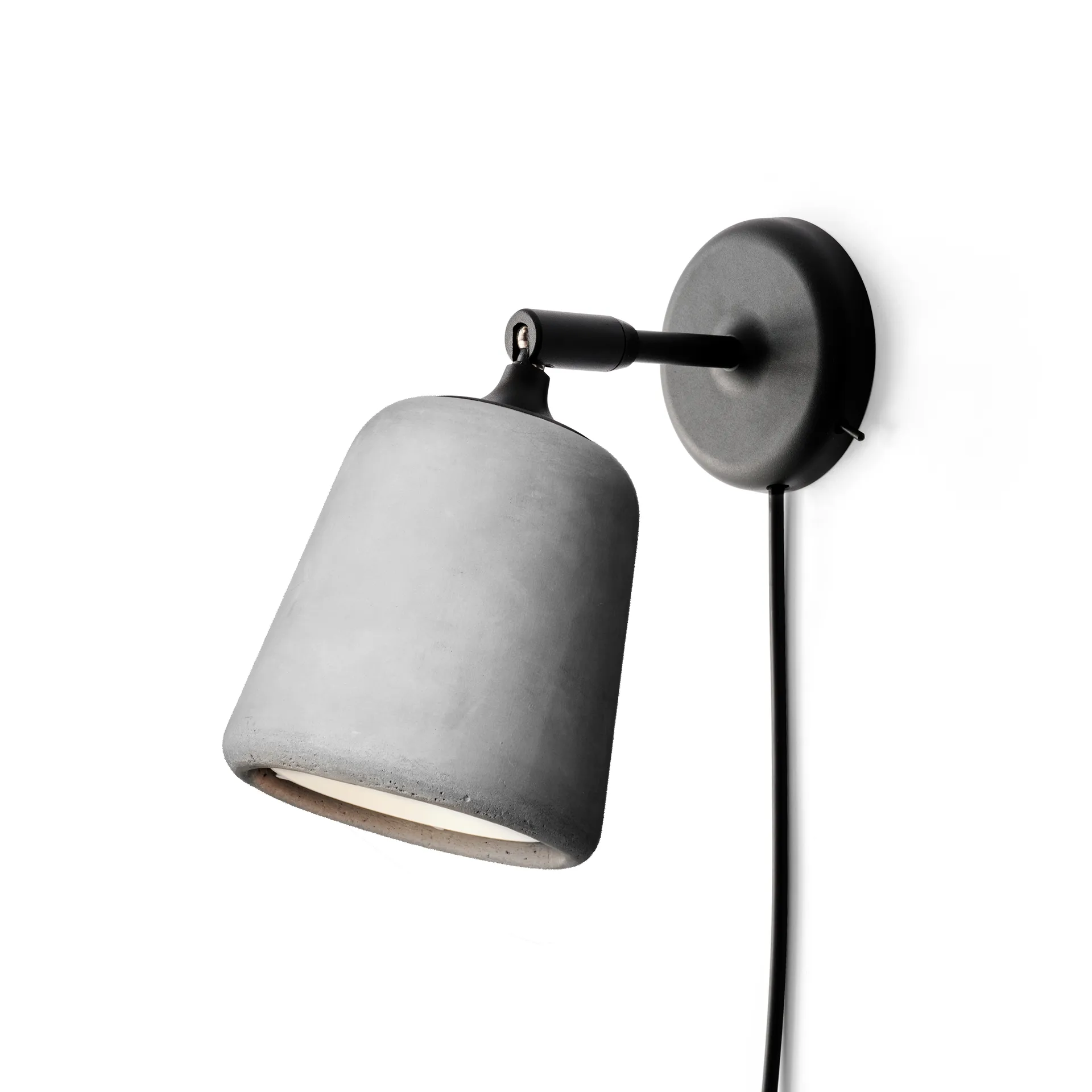Material vegglampe, Light grey concrete New Works