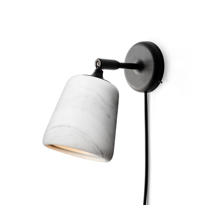 Material vegglampe - White marble - New Works