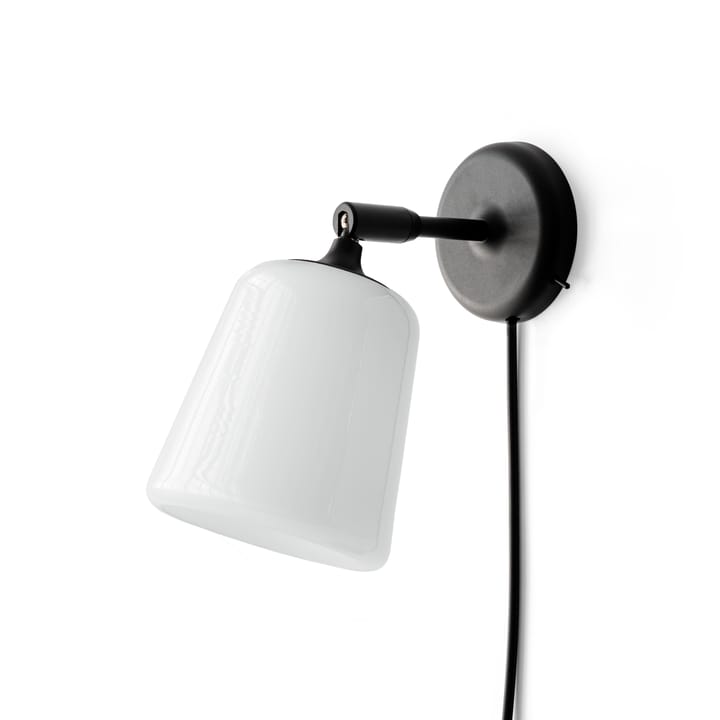 Material vegglampe, White opal glass New Works