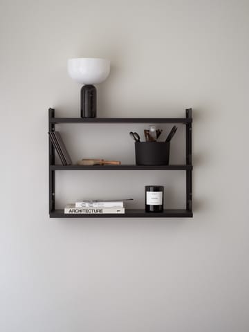 New Works Tea Shelf vegghengt hylle 46x62,5 cm - Svart ask - New Works