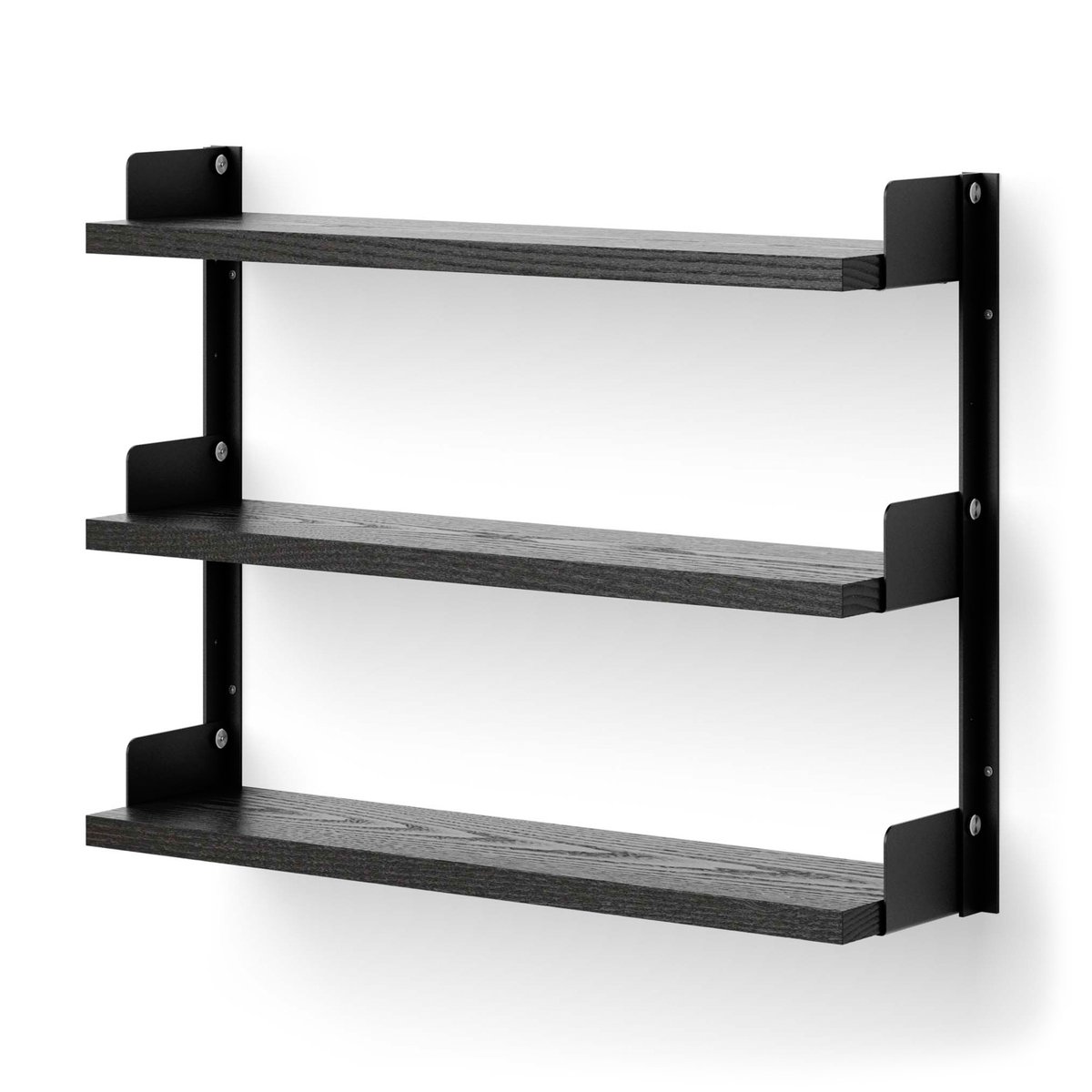 New Works - Tea Shelf Black Ash - Hyller & Hyllesystem - Knut Bendik Humlevik - Svart - Metall/Tre