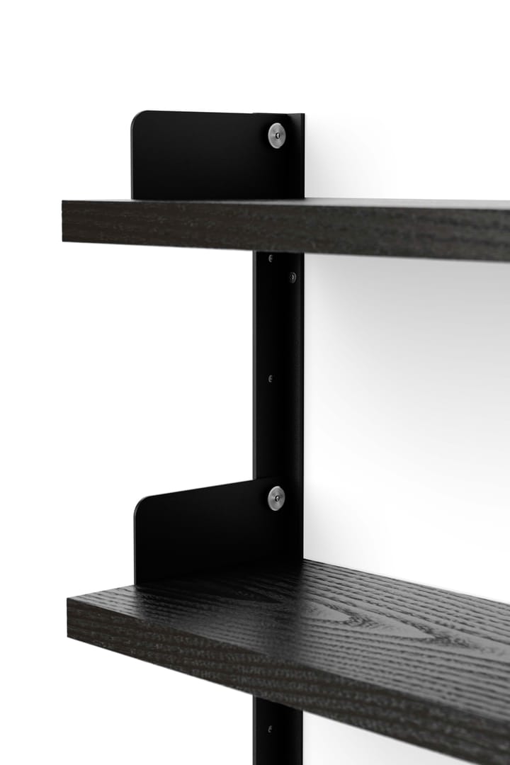 New Works Tea Shelf vegghengt hylle 46x62,5 cm, Svart ask New Works