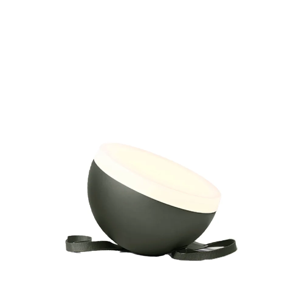 Sphere bærbar lampe, Deep green New Works