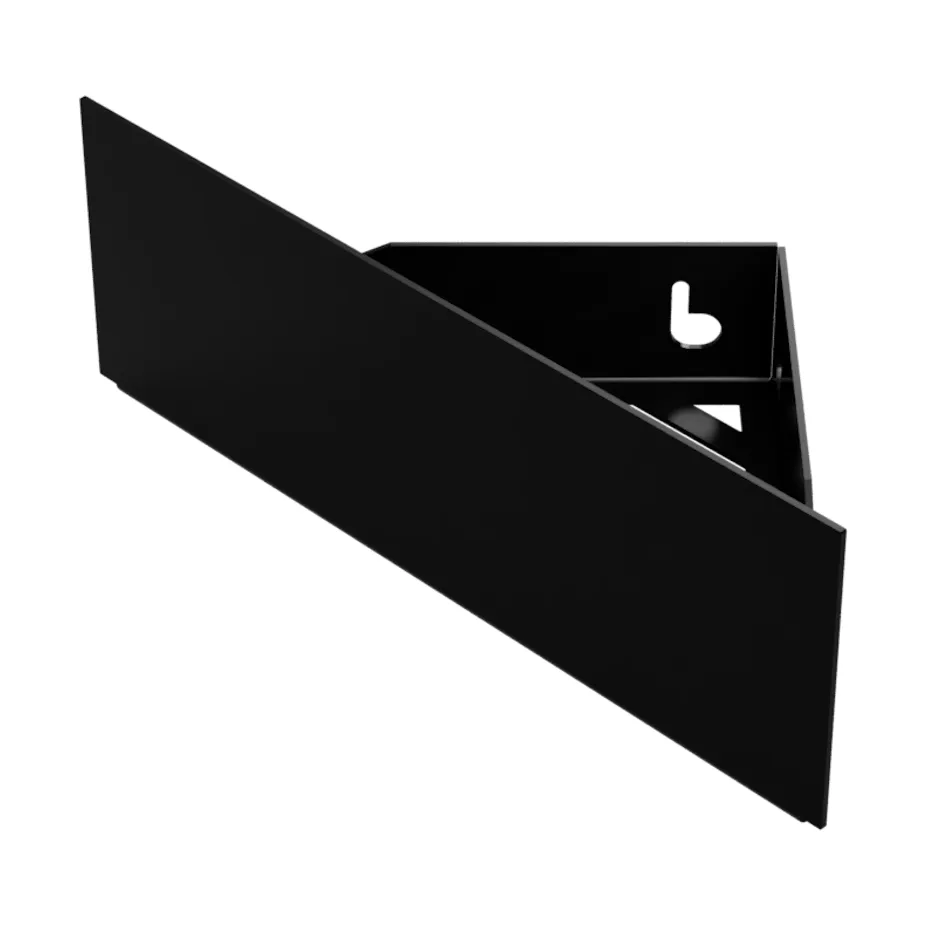 Nichba dusjhylle, Black, hjørne Nichba