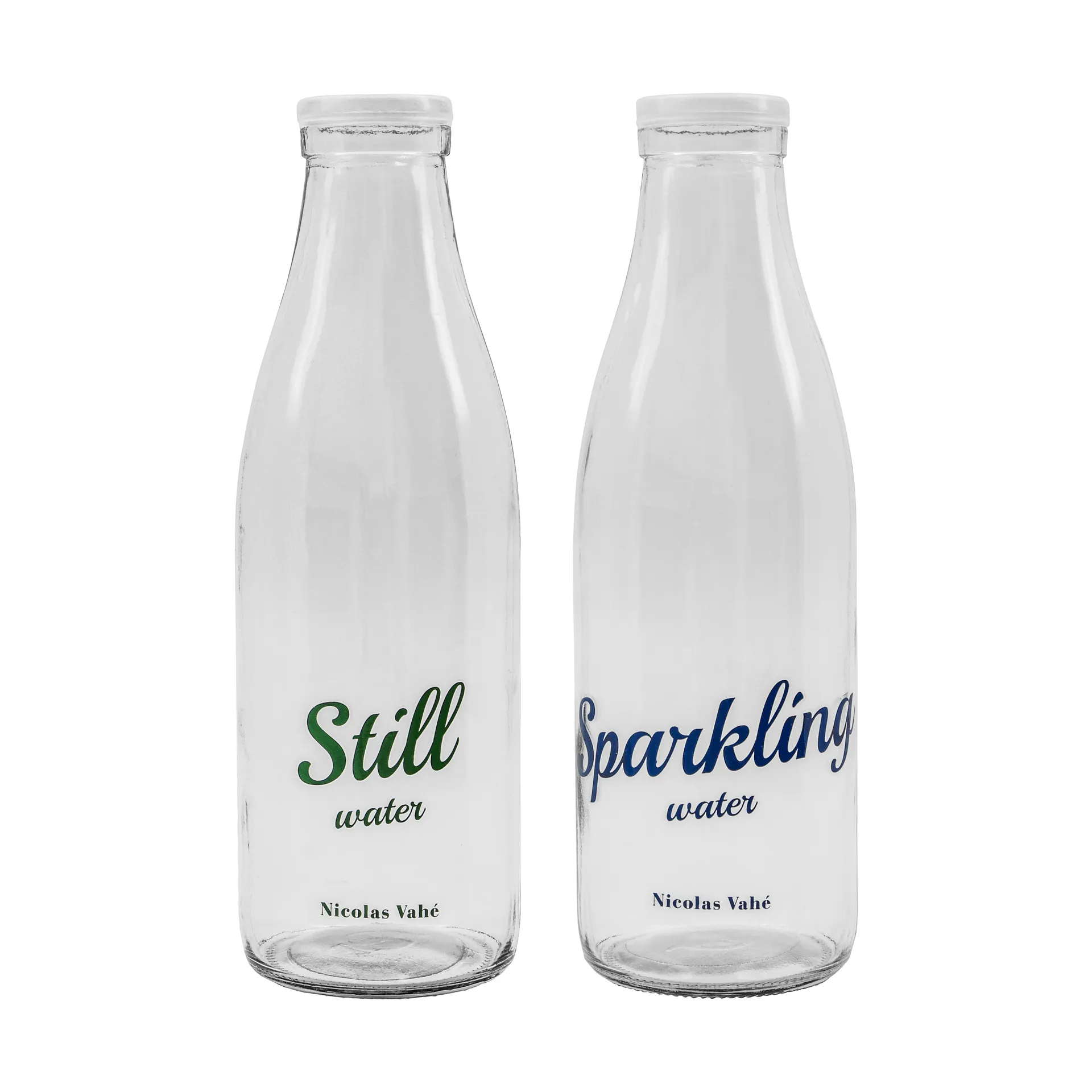 Flaske med lokk 1 L, 2 deler, Still-Sparkling Nicolas Vahé