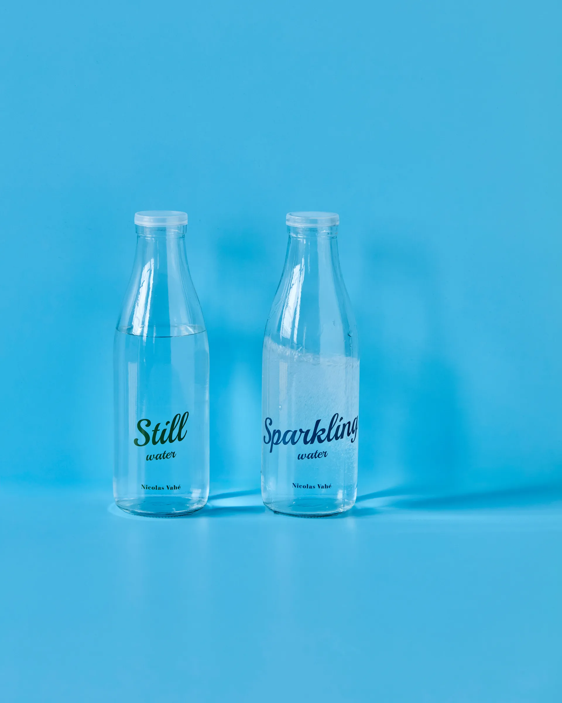 Flaske med lokk 1 L, 2 deler, Still-Sparkling Nicolas Vahé