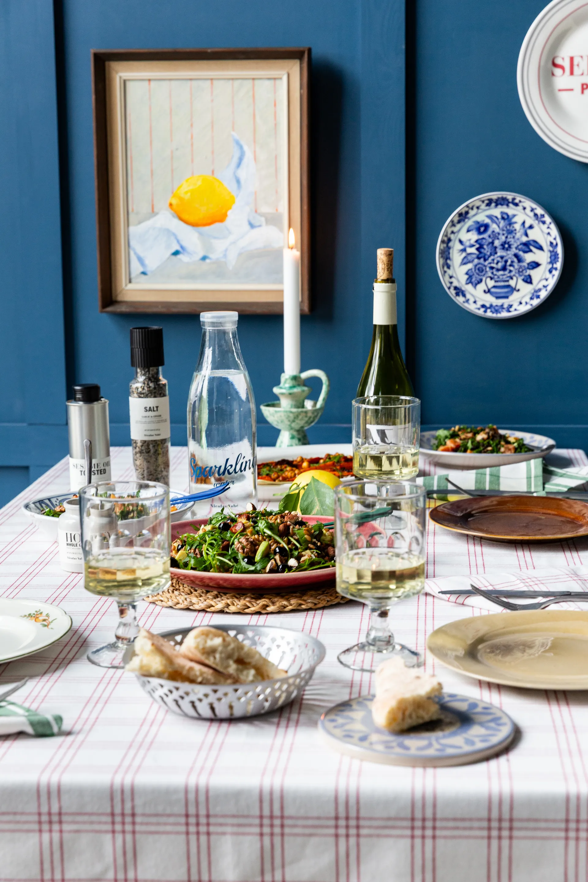 Nicolas Vahé brødkurv 2 deler, Antikk sølvfinish Nicolas Vahé