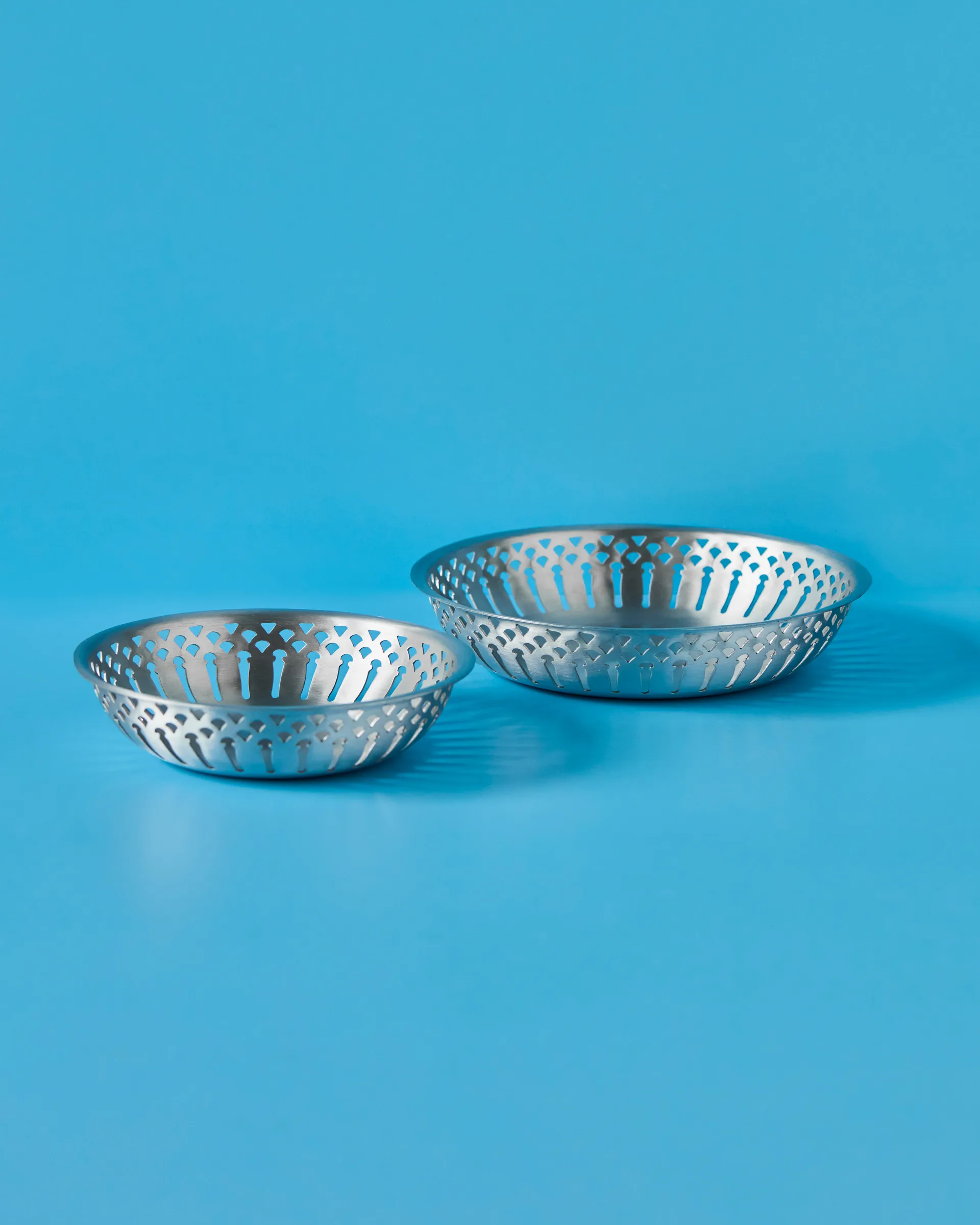 Nicolas Vahé brødkurv 2 deler, Antikk sølvfinish Nicolas Vahé