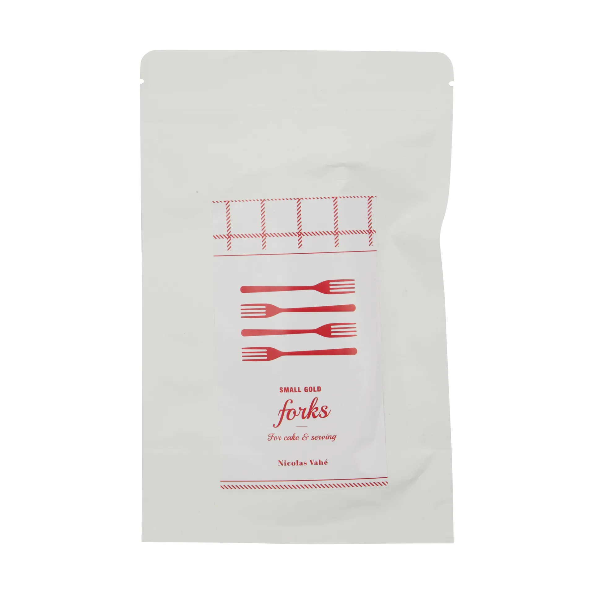 Nicolas Vahé kakegaffel 4-pakning, Antikk gulldekor Nicolas Vahé