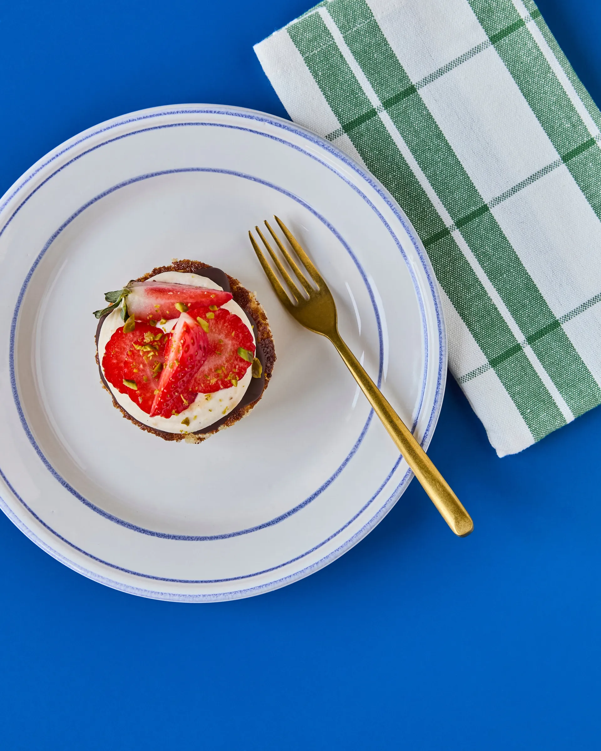 Nicolas Vahé kakegaffel 4-pakning, Antikk gulldekor Nicolas Vahé