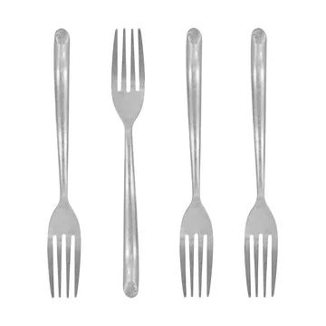 Nicolas Vahé kakegaffel 4-pakning - Antikk sølvfinish - Nicolas Vahé