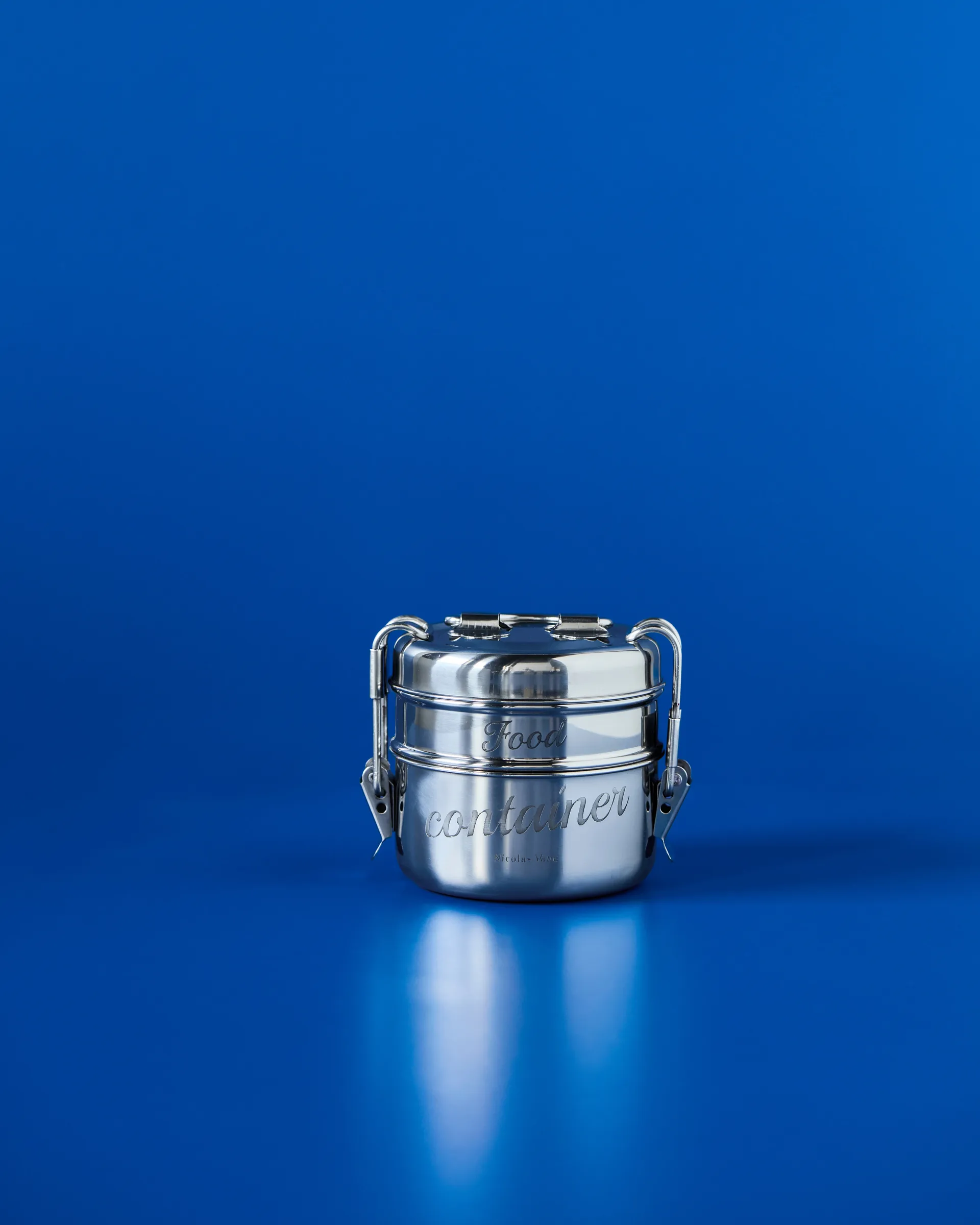 Nicolas Vahé matboks 2 deler, Sølvbelegg, Ø10 cm Nicolas Vahé