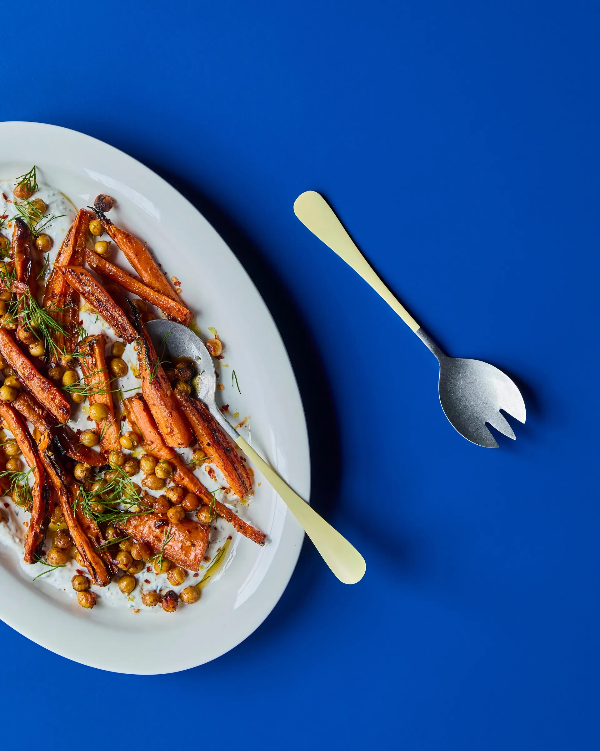 Nicolas Vahé salatbestikk 2 deler, Gul Nicolas Vahé