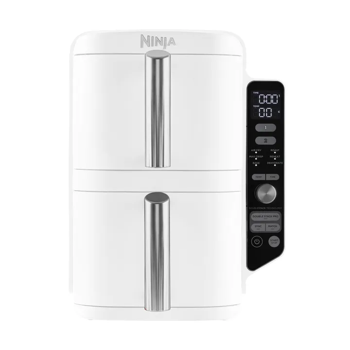 Ninja Air Fryer SL400EUWH dobbeltstakk XL 2 skuffer 9,5 L - Hvit - Ninja