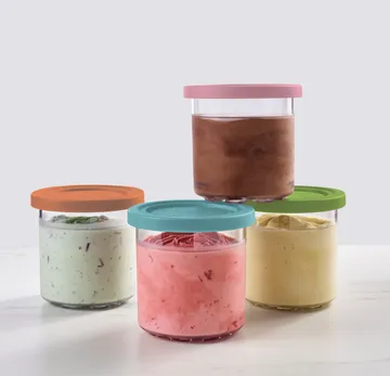 Ninja CREAMi 4 ekstra kopper 470 ml for NC300EU - Blå/rosa/grønn/brun - Ninja