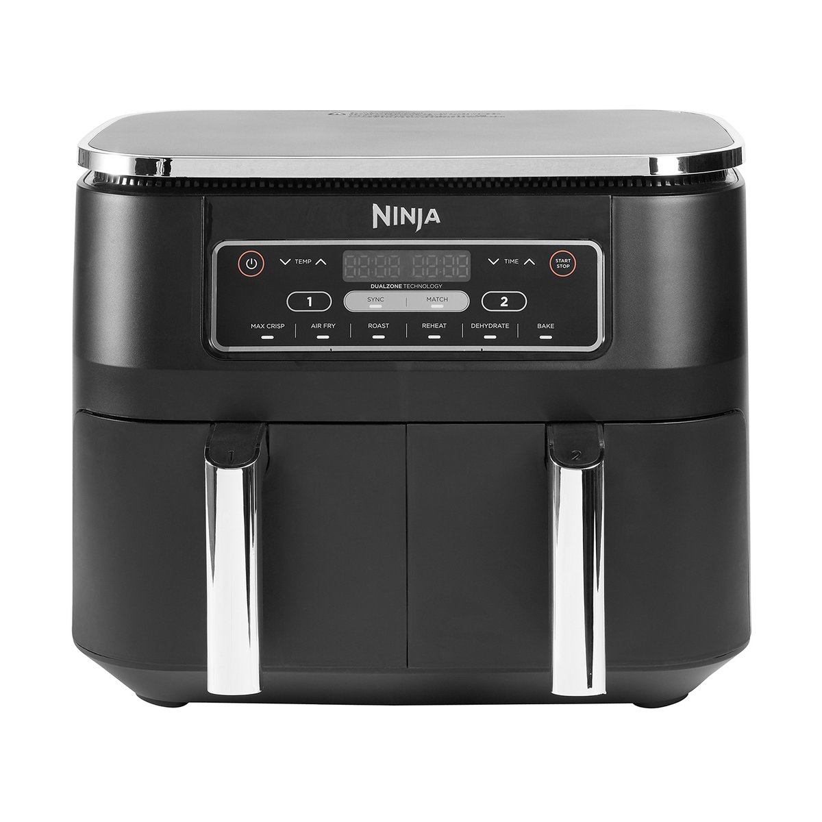 Ninja Foodi AF300 Air Fryer Dual Zone 7,6 L Svart | Skandinavisk Design | Svart