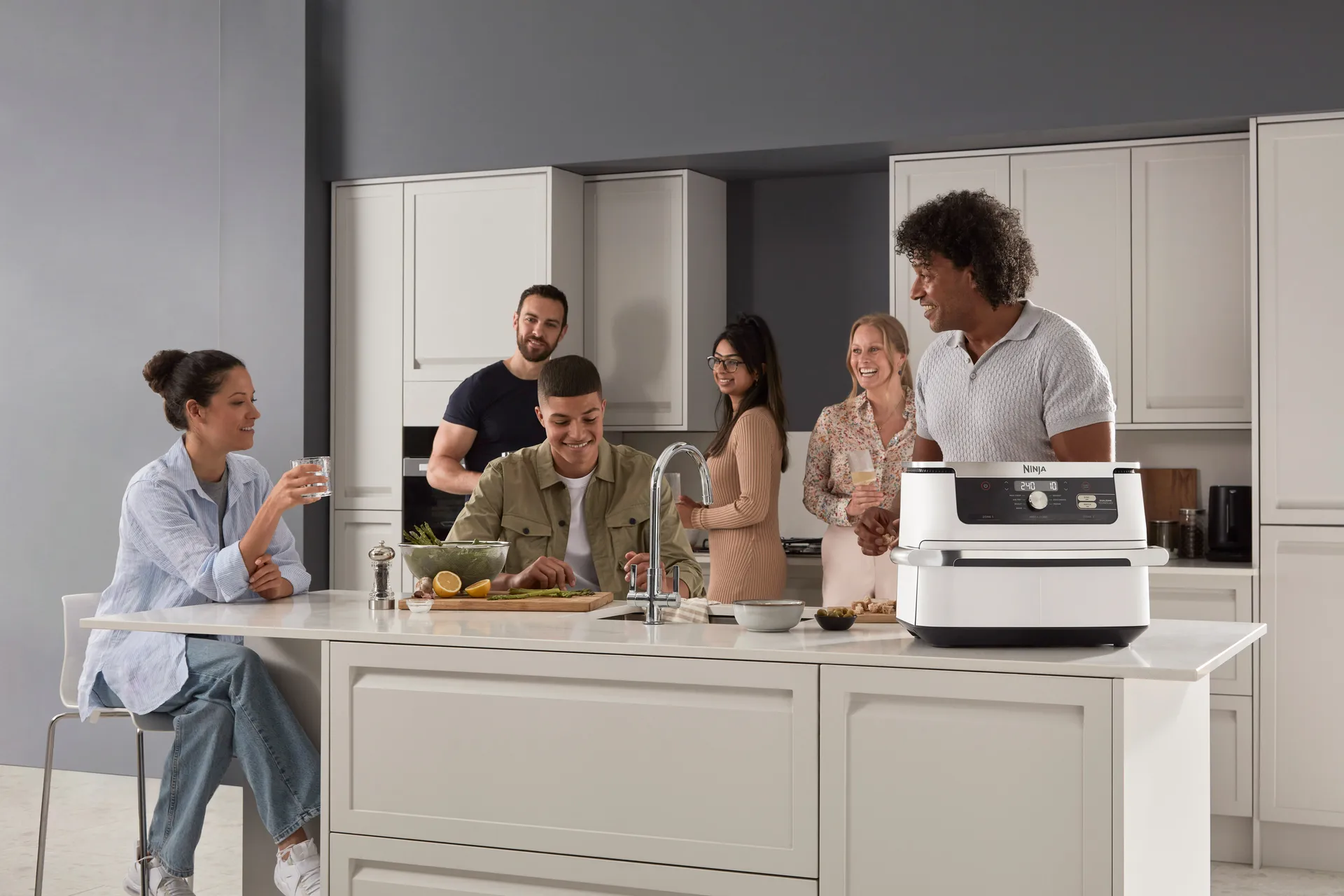 Ninja foodi Air Fryer AF500EUWH flexdrawer 10,4 L, White Ninja