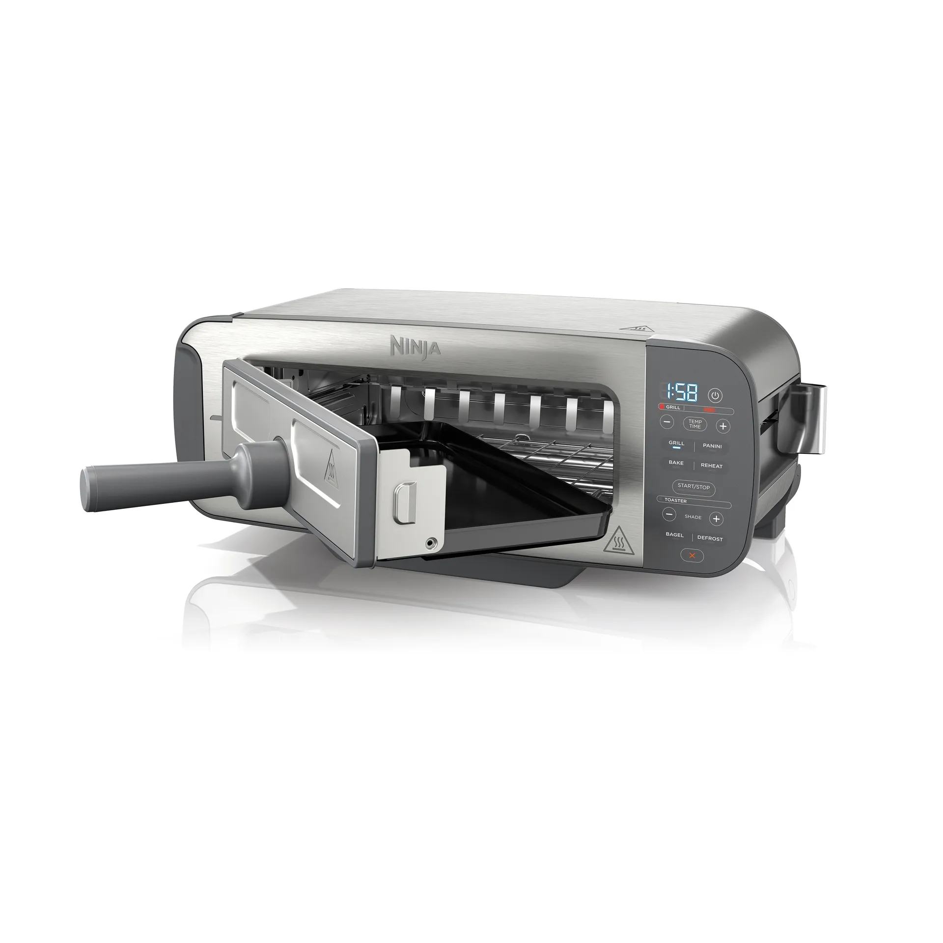 Ninja Foodi grill- og paninipresse ST202EU 3-i-1, Rustfritt stål Ninja