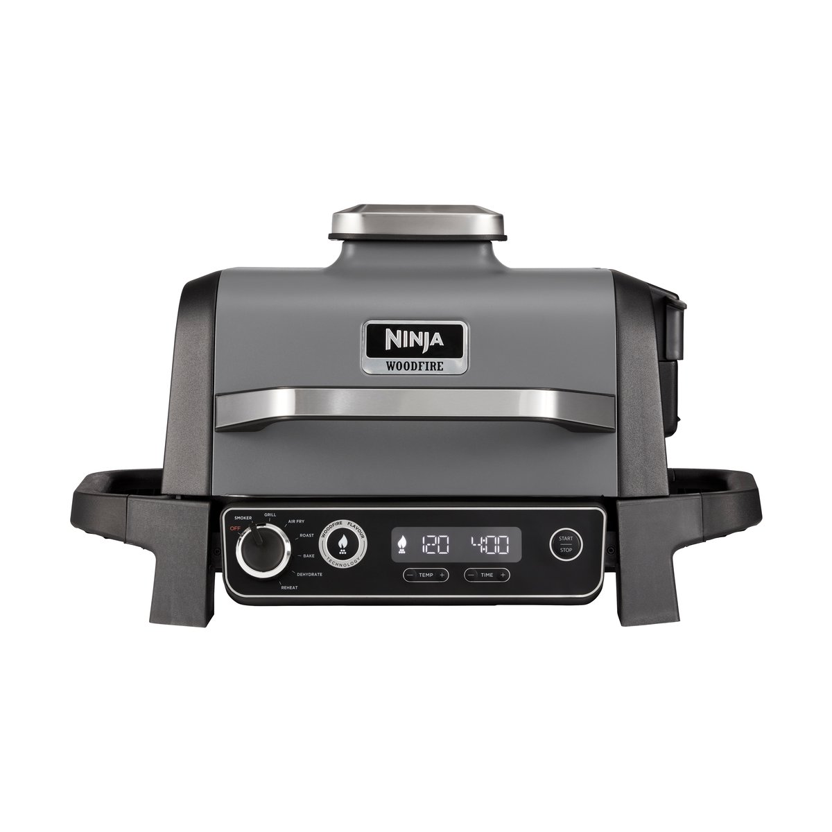 Ninja Ninja Woodfire OG701 7-i-1 elektrisk grill 46x46 cm Svart