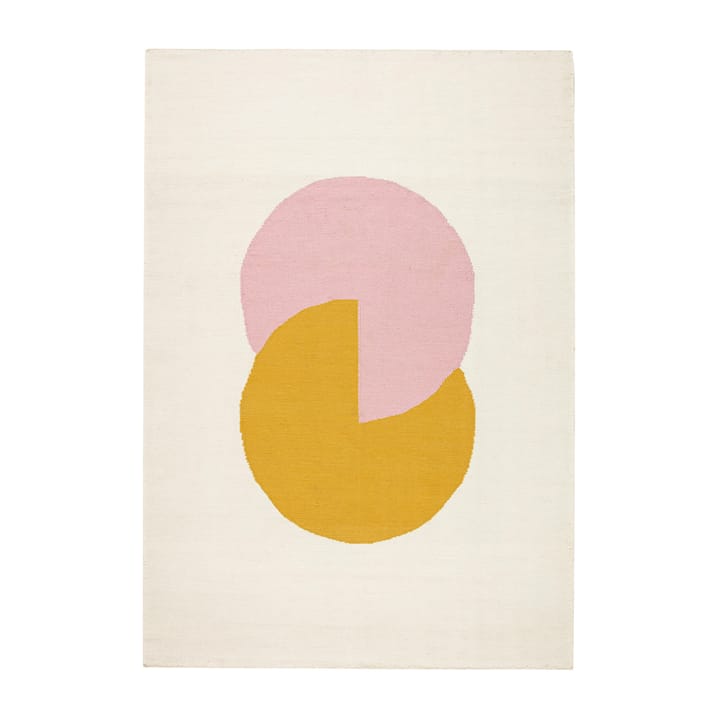 Circles blocks kelimteppe rosa - 170x240 cm - NJRD